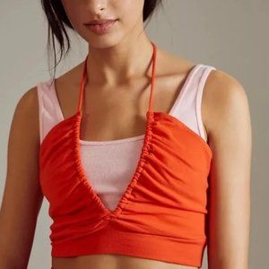 Daily Practice by Anthropologie The Lopud Strappy Tank - Light Red - M - NWT